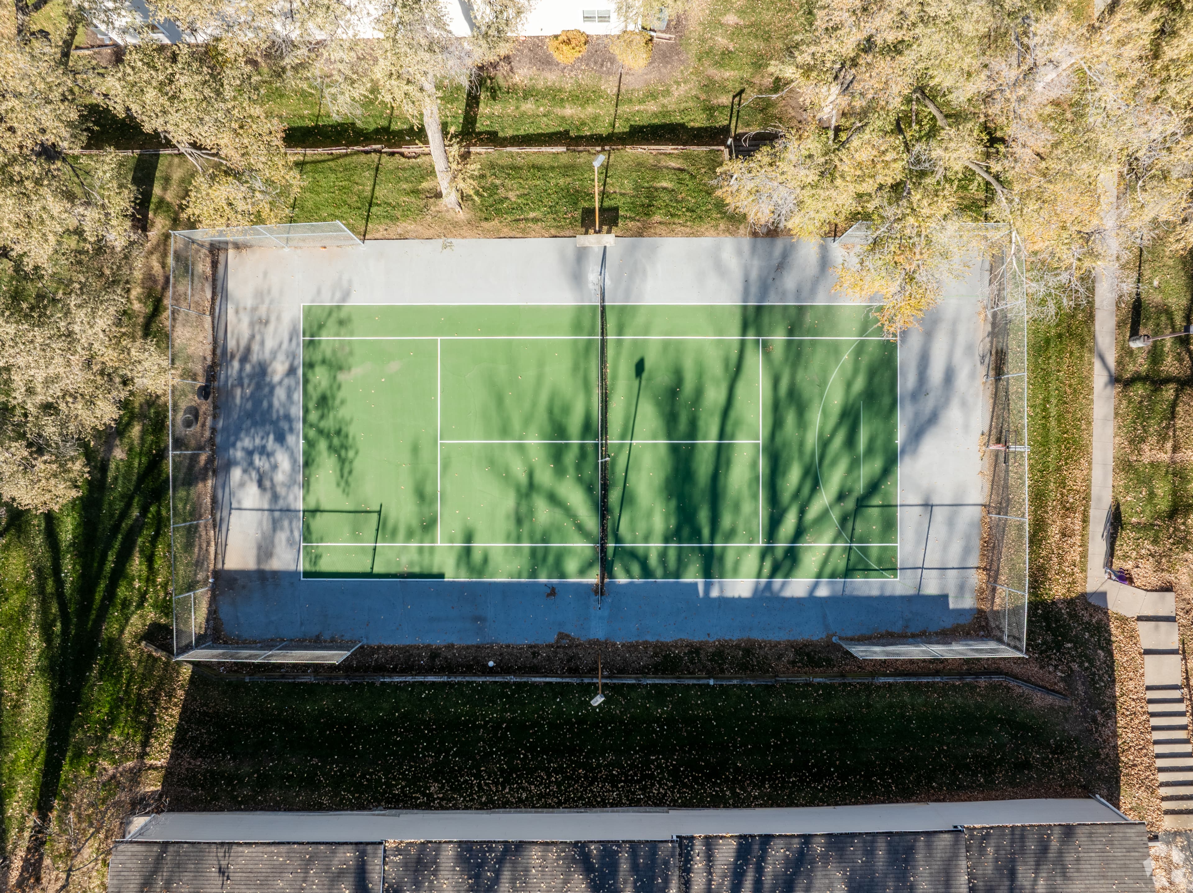 Tennis court, aerial