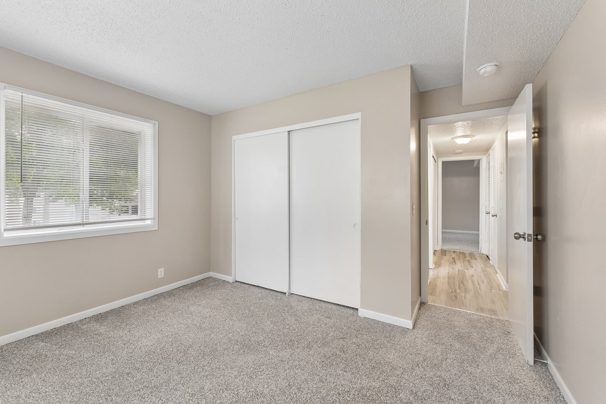 Bedroom with closet