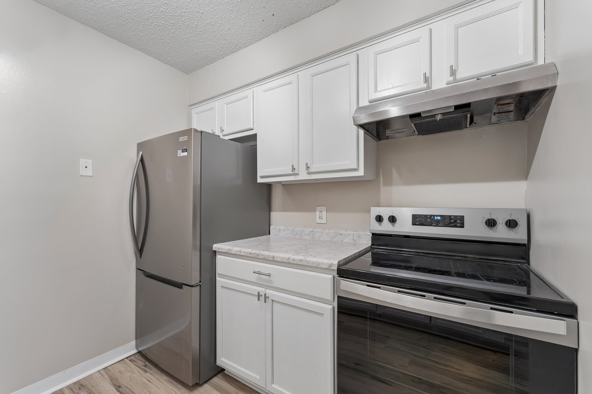 Kitchen with stainless appliances