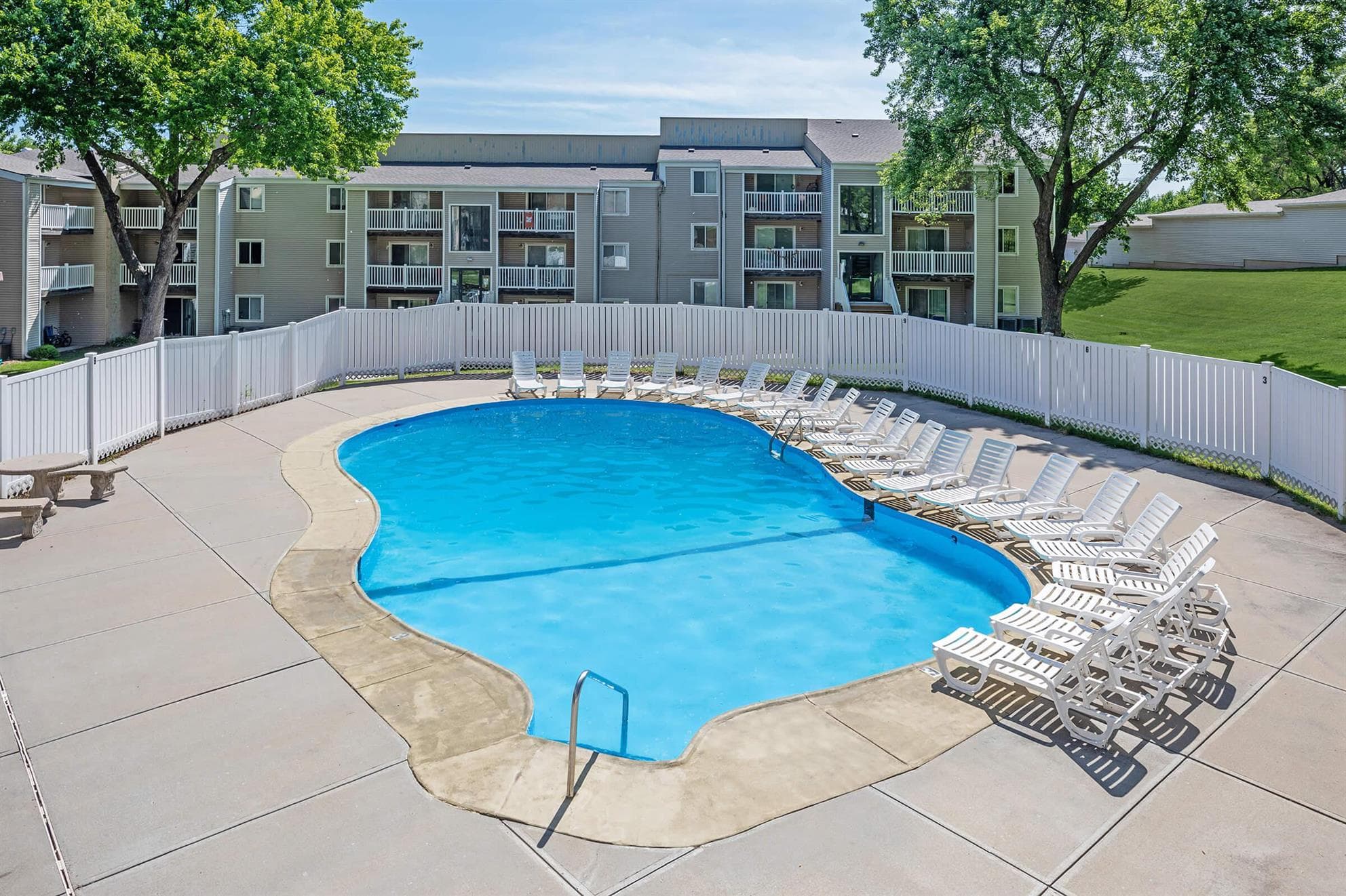 Outdoor swimming pool at Grover Square